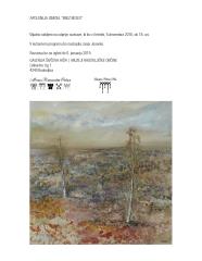 Vabilo na razstavo v Galeriji Šivčeva hiša